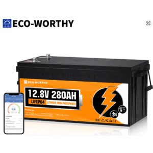 ECO-WORTHY 3584Wh 12V 280Ah Smart LiFePO4 Battery w/ Bluetooth $292.70 + Free Shipping