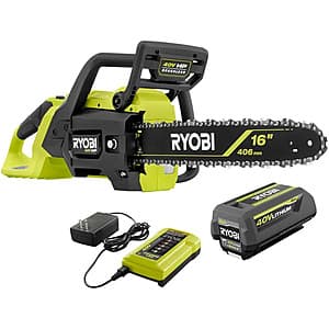 16" RYOBI 40V HP Brushless Chainsaw w/ 4Ah Battery & Charger $239 + Free S&H