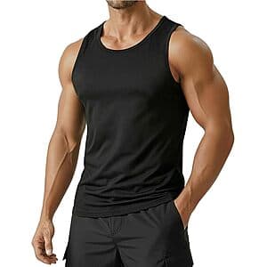 PINSPARK Men's UPF 50+ Athletic Muscle Tank Top (Various Colors) $7