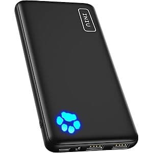 10000mAh INIU Portable Slim Charger 5V/3A Power Bank (1x USB-C, 2x USB-A) $10