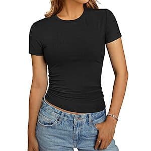 GKBK Women's Casual Short Sleeve T-Shirts (Various) from $4