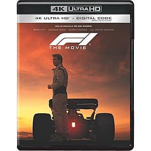 F1: The Movie (4K UHD + Digital 4K) $12