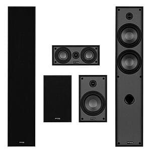 Dayton Audio Classic Collection Speakers: 2x Tower + 2x Bookshelf + Center $297 & More + Free Shipping