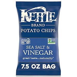 7.5-Oz Kettle Brand Potato Chips (Sea Salt & Vinegar) $2.85 w/ S&S