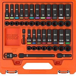 44-Pc KNECT 3/8" Deep & Shallow Impact Socket Set (SAE & Metric) $100 + Free S&H