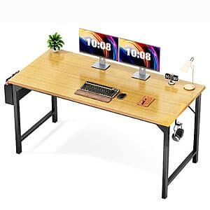 48" x 20" Sweetcrispy Wooden Desk (2 Colors) from $30.55
