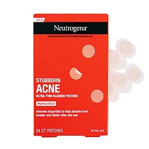 24-Count Neutrogena Stubborn Acne Ultra-Thin Blemish Patches $2.20 w/ Subscribe & Save