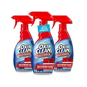3-Pk 12-Oz OxiClean Max Force Laundry Stain Remover Spray $6.30 w/ S&S