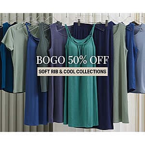 32 Degrees clothing collection featuring select men's and women's apparel items on promotional display.