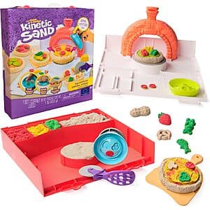 Kinetic Sand SquishPizza Playset w/ 1-Lb Sand, Oven, Tools & Accessories $8.80