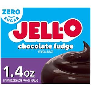 6-pk 1.6-oz Jell-O Sugar Free Chocolate Fudge Pudding Mix $3.20