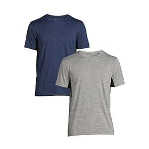 2-Pack Men's Russell Active T-Shirts (Select Colors, Small or Medium) $4.20