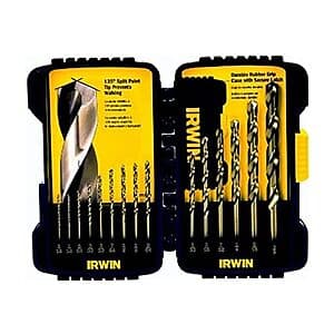 15-Piece Irwin Tools Cobalt Alloy Steel Drill Bit Set $15 + Free Shipping w/ Prime