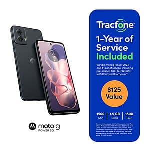 128GB Tracfone Motorola moto g Power 5G Smartphone (2024) + 1-Yr Service Plan $49.90 + Free S&H