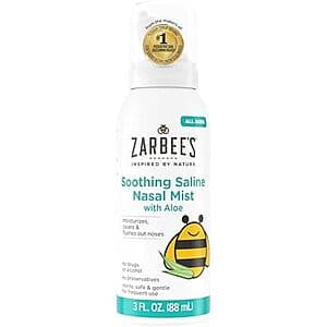 3oz. Zarbee's Baby Nasal Moisturizing Saline Spray w/ Aloe $2.70 w/ S&S