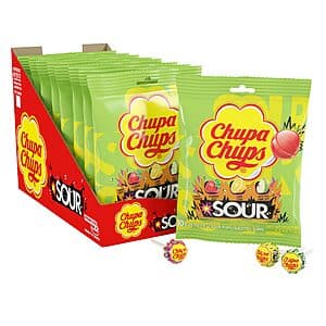 8-Pack 10-Count Chupa Chups Sour Fruit Lollipops (Assorted Flavors) $8.80 w/ Subscribe & Save