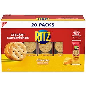 20-Pack 6-Count RITZ Sandwich Crackers (Cheese or Peanut Butter) from $5.20 w/ Subscribe & Save
