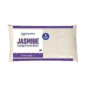 5lbs. Amazon Grocery Jasmine Long Grain Rice $4.75 w/ S&S