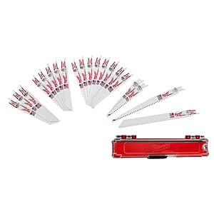 20-Piece Milwaukee Sawzall Reciprocating Saw Blade Set $18 + Free Shipping