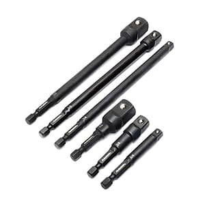 6-Piece Husky 1/4" Drive Impact Driver Socket Adapter Set $7.90 + Free Shipping