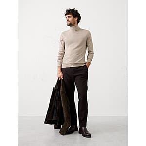 Men's Banana Republic 100% Merino Wool Long Sleeve Turtleneck Sweater $17.50 + Free S/H on $50+