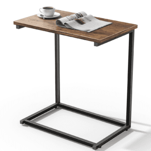 CHITOOMA Sofa Side C-Shaped Table (Rustic Brown) $16