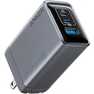 3-Port Anker Prime GaN Up to 100W Max USB Wall Charger (2x USB-C, 1x USB-A) $40 + Free S&H