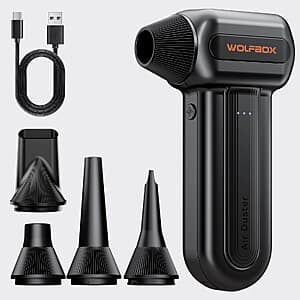 Open Box: 3-Speed Wolfbox MF60 Electric Compressed Air Duster w/ 5 Nozzles $21.05 + Free S&H