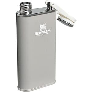 8-Oz Stanley Classic Easy Fill Wide Mouth Stainless Steel Flask (Ash) $13