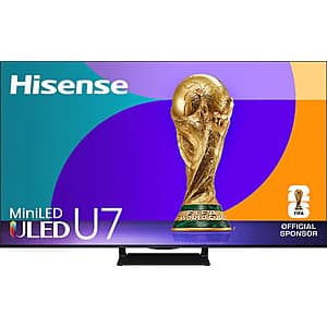 Select Stores: Open Box 75" Hisense U7 Series MiniLED QLED 4K UHD 165Hz Smart TV from $525 + Free Pickup