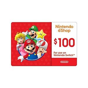 $100 Nintendo eShop eGift Card + $15 Target eGift Card (Email Delivery) $100