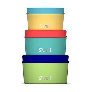 3-Pk S'well Stainless Steel Food Canister Set (various colors) $25