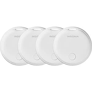 4-Count Insignia iOS Apple Find My App Locator Tag (White) $20 + Free Shipping