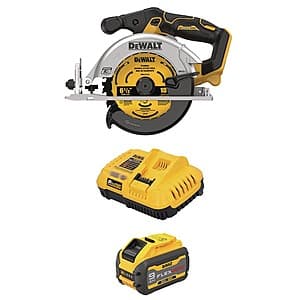 DeWALT 20V MAX 6-1/2" Circular Saw + 20V/60V MAX FLEXVOLT 9 Ah Battery & Charger $249 + Free S&H