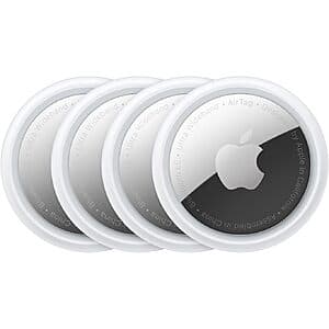4-Pack Apple AirTags (Silver) $64.50 + Free Shipping