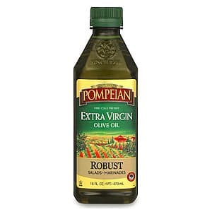 Pompeian Robust Extra Virgin Olive Oil: 32-Oz $6.60, 24-Oz. $5, 16-Oz $3.30 & More w/ Subscribe & Save