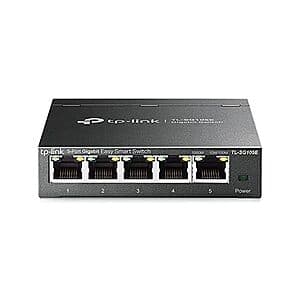 TP-Link TL-SG105E 5-Port Gigabit Easy Smart Switch $15 + Free Shipping w/ Prime