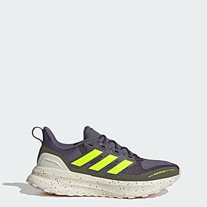 adidas Women's Ultrarun 5 TR Running Sneaker (Preloved Violet/Lucid Lemon/Core Black) $28 + Free Shipping