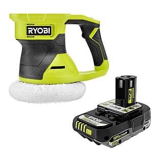 RYOBI ONE+ 18V Cordless 6" Two Speed Random Orbit Buffer + 18V 2.0 Ah HP Battery $49.95 + Free S&H