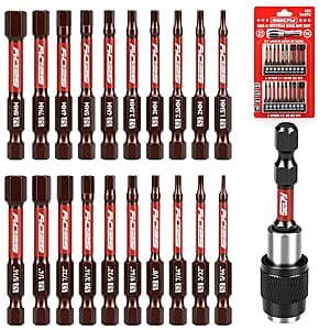 21-Pc Sedy 2.5" Hex Head Allen Wrench Drill Bit Set $7