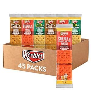 45-Pack 1.38-Oz Keebler Sandwich Crackers (3 Flavor Variety Pack) $12.60 w/ Subscribe & Save