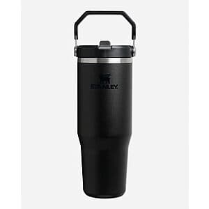 30-oz Stanley IceFlow 2.0 Flip Straw Insulated Stainless Steel (Black) $21