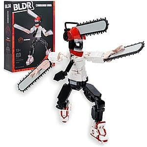 311-Piece BLDR Chainsaw Man 10" Buildable Action Figure w/ 14 Points of Articulation $7.70