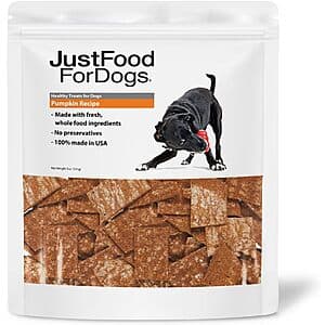 5-Oz JustFoodForDogs Pumpkin Healthy Dog Treats $3.90 & More w/ Subscribe & Save
