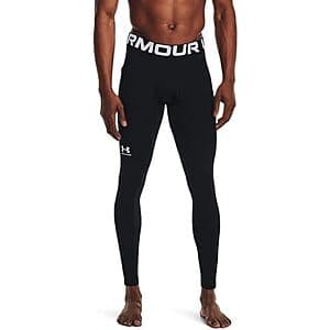 Under Armour Men's ColdGear Leggings (Black, Medium) $20