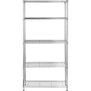 Amazon Basics 5-Shelf 36"x14"x72" Adjustable Heavy Duty Steel Wire Storage Rack $37.25 + Free Shipping