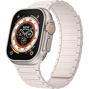 CRSBX silicone magnetic Apple Watch band with various color options, compatible with 38mm to 49mm models.