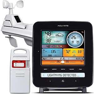 AcuRite Iris 5-in-1 Weather Station w/ LCD Display & Lightning Detection $100 + Free S&H