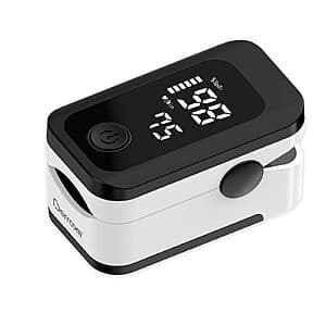 Berrcom Fingertip Pulse Oximeter w/ LED Screen $5