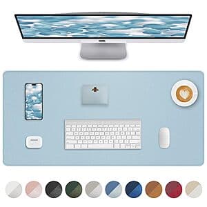 AFIING Mouse Pad w/ Non-Slip Base (24" x 13.7", Light Blue) $5